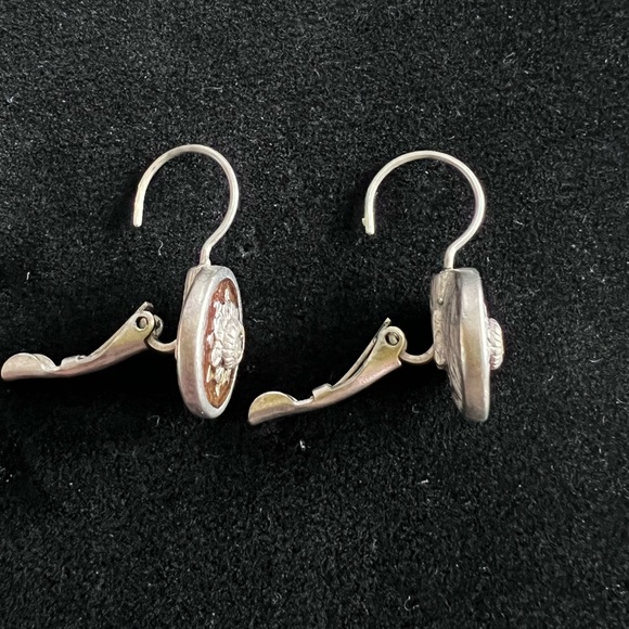La Vie Parisienne Brown Enamel Earrings - Picture 3 of 3